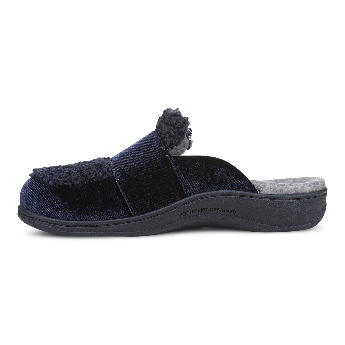 NAVY BLAZER SHEARLING | Left