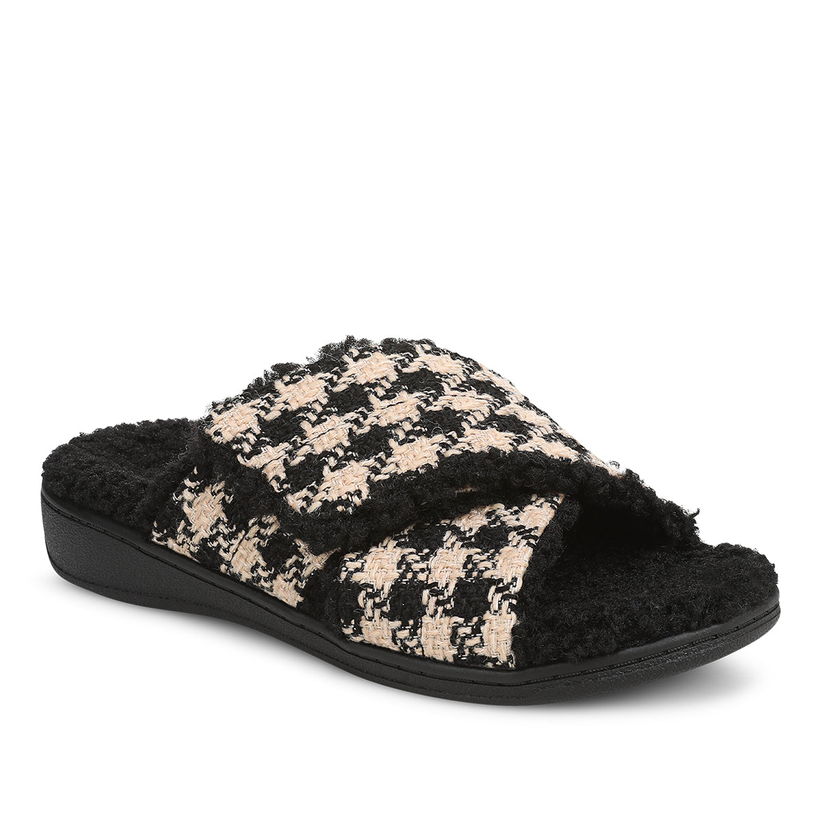 BLACK CREAM HOUNDSTOOTH