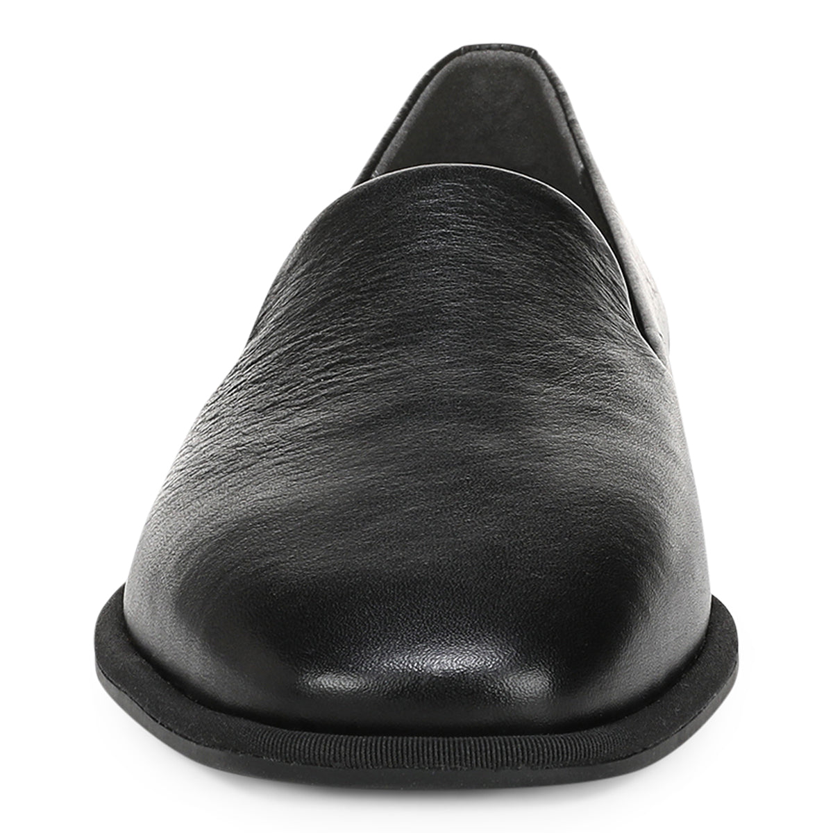 BLACK TUMBLED LEATHER | Front