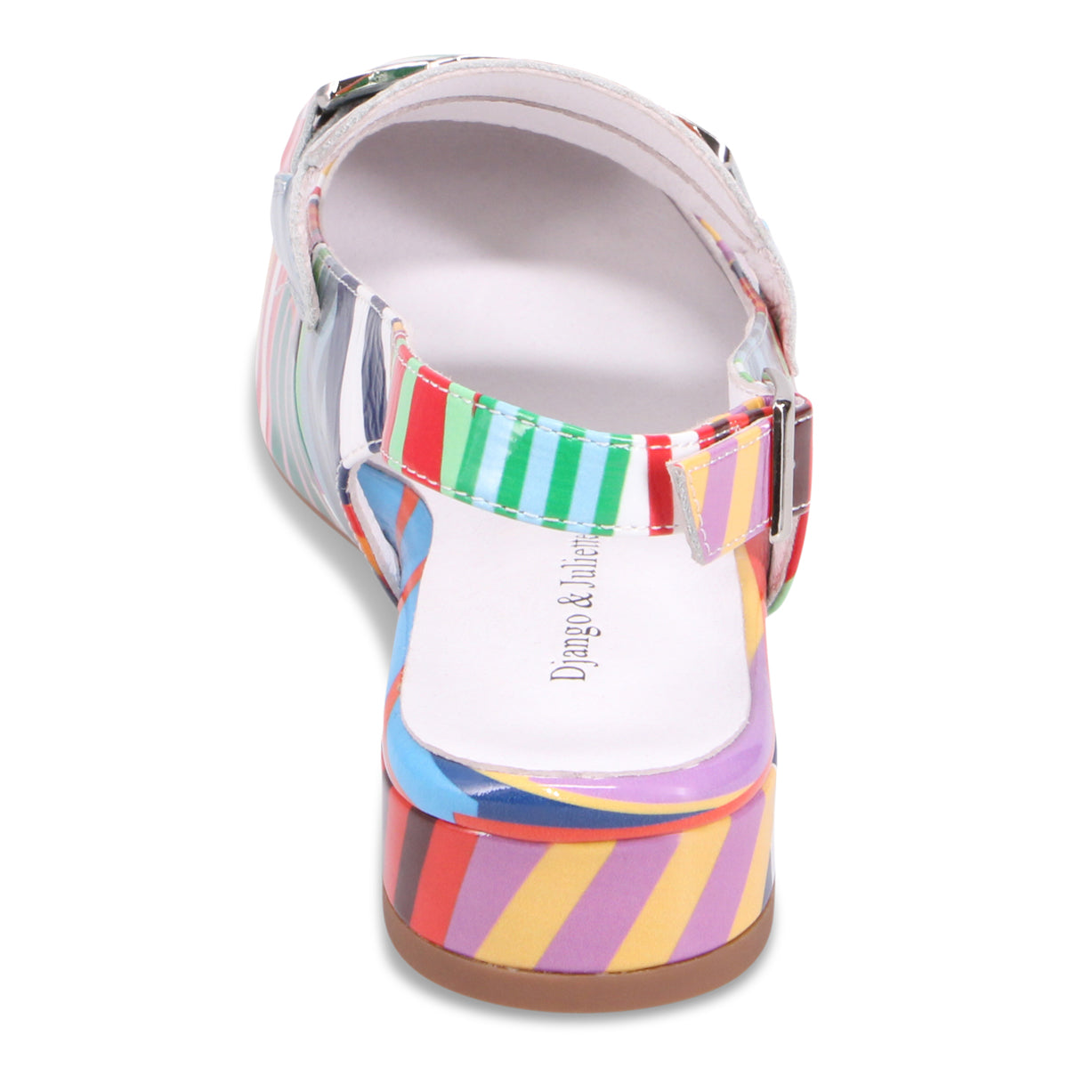 WHITE STRIPE PATENT | Rear