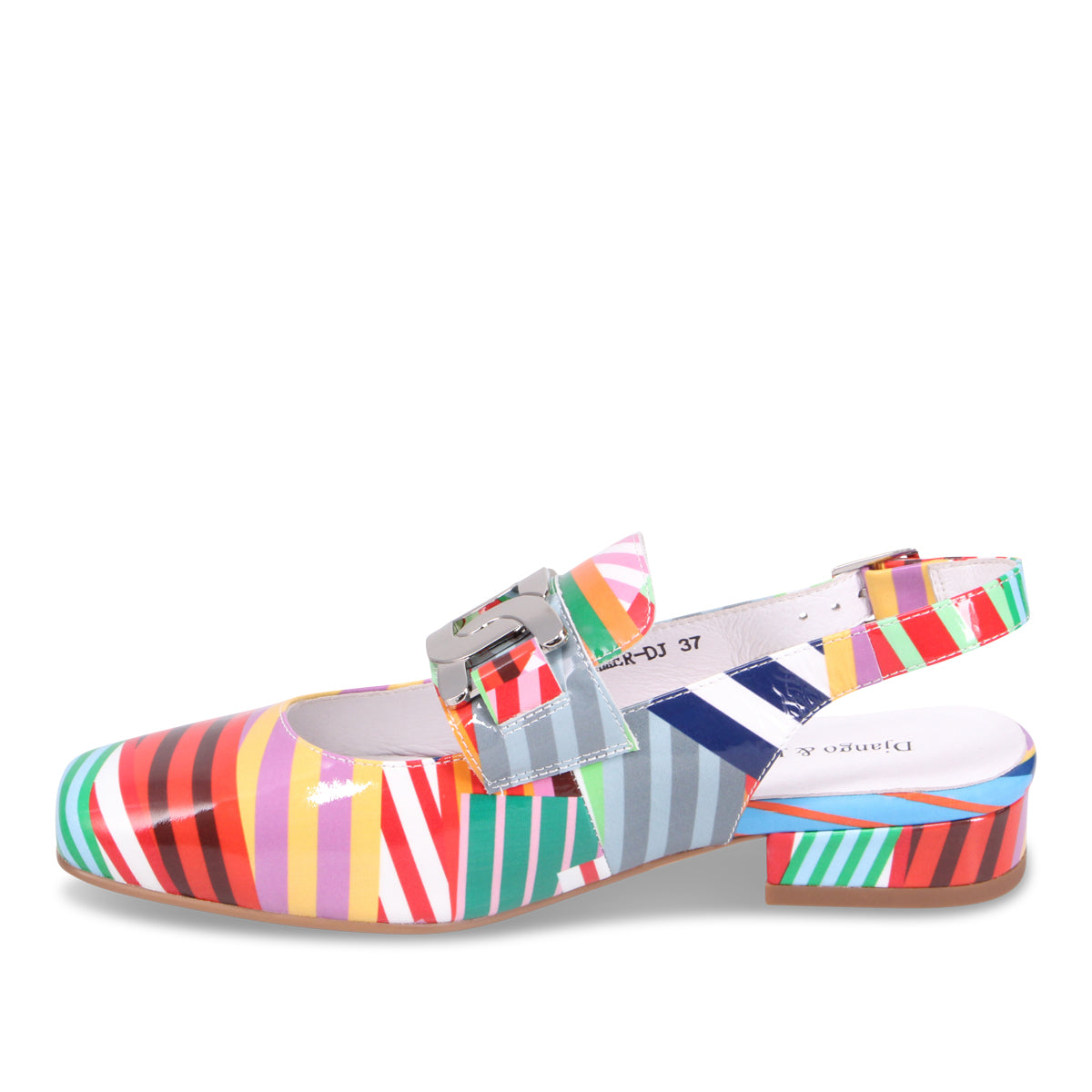 WHITE STRIPE PATENT | Left