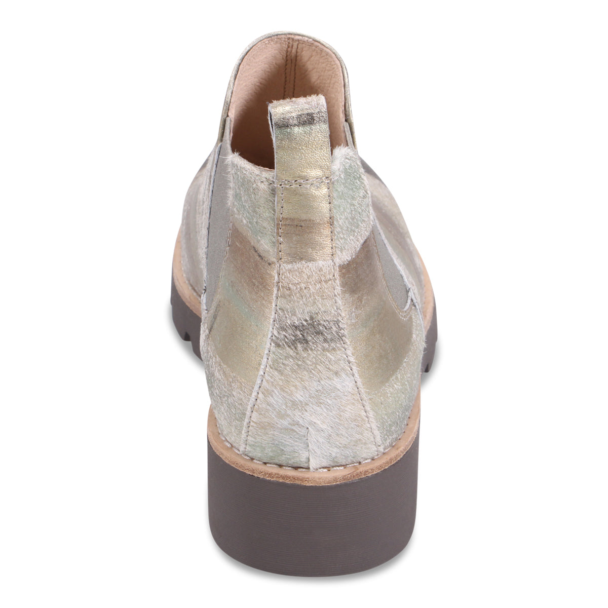 KHAKI BRONZE METALLIC PONY | Rear