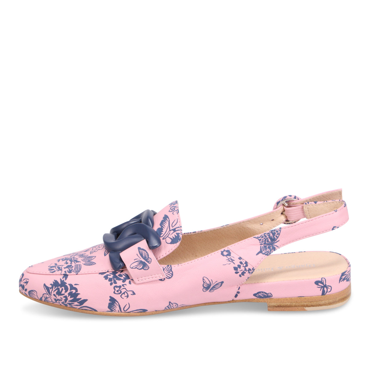 PINK NAVY FLORAL | Left