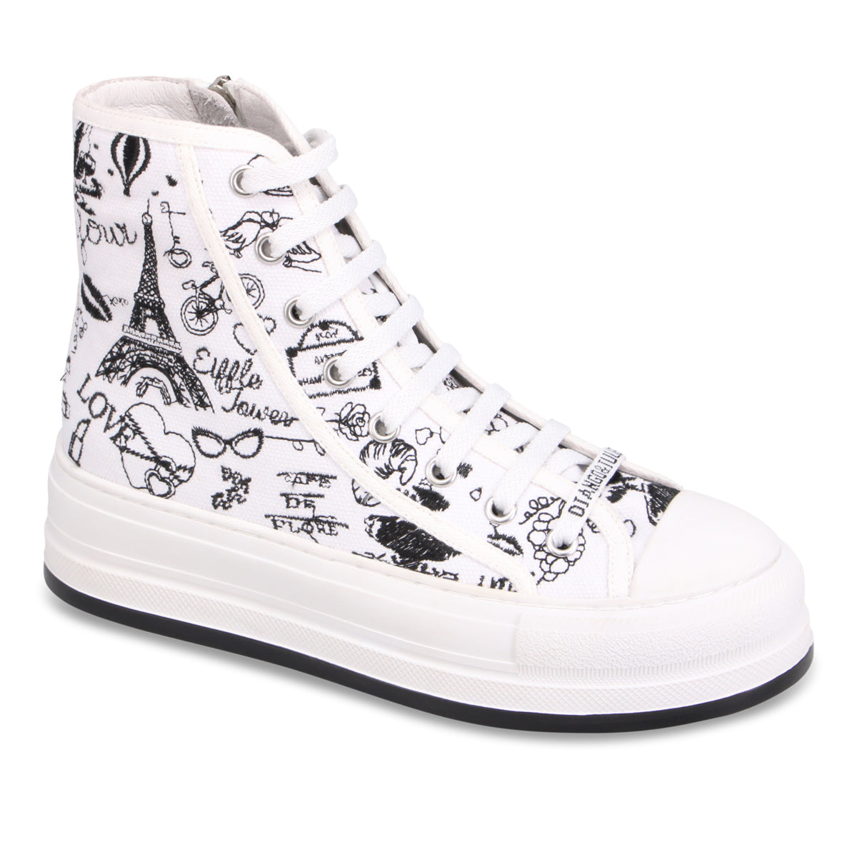 WHITE BLACK PRINT