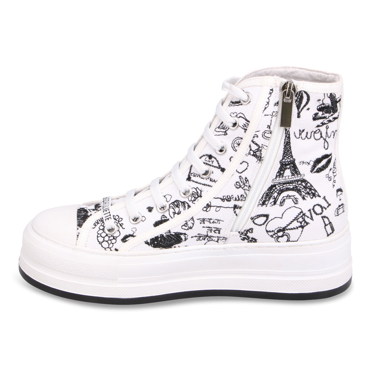 WHITE BLACK PRINT | Left