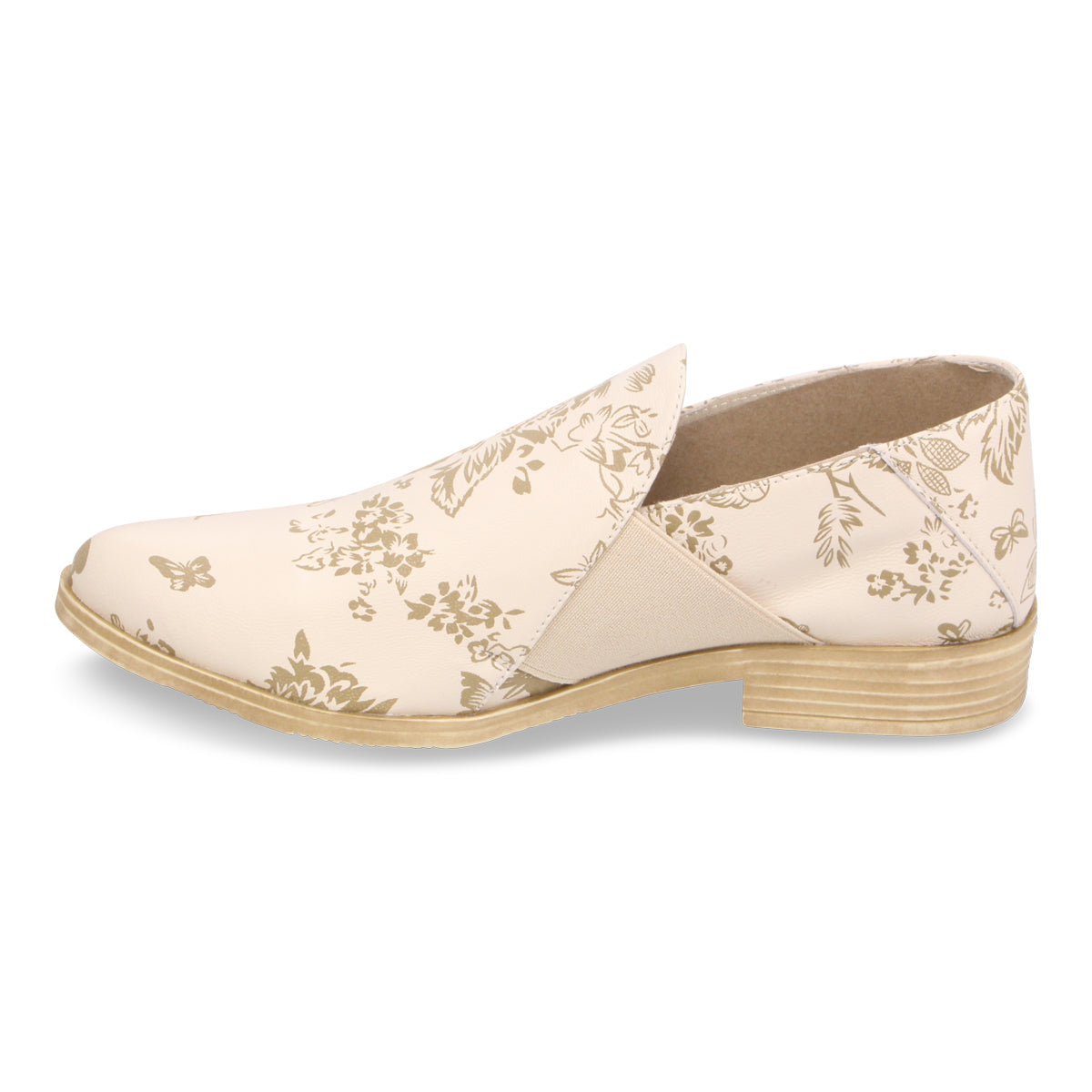 MILK GOLD FLORAL | Left
