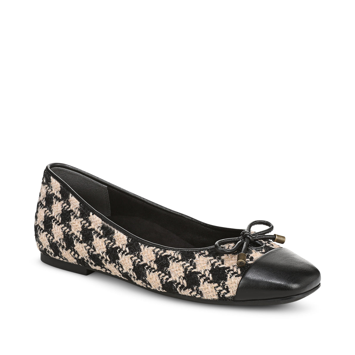 BLACK CREAM HOUNDSTOOTH