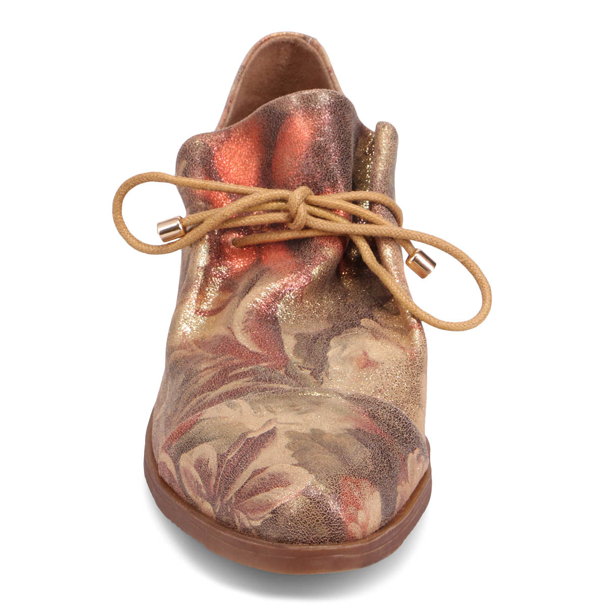 VINTAGE METAL FLORAL LEATHER | Front