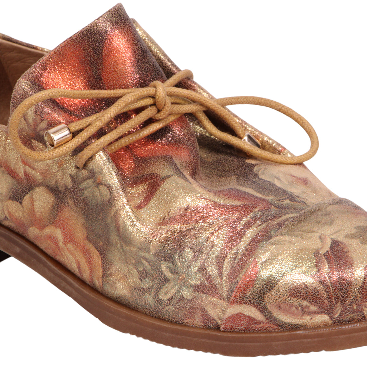 VINTAGE METAL FLORAL LEATHER | Detail