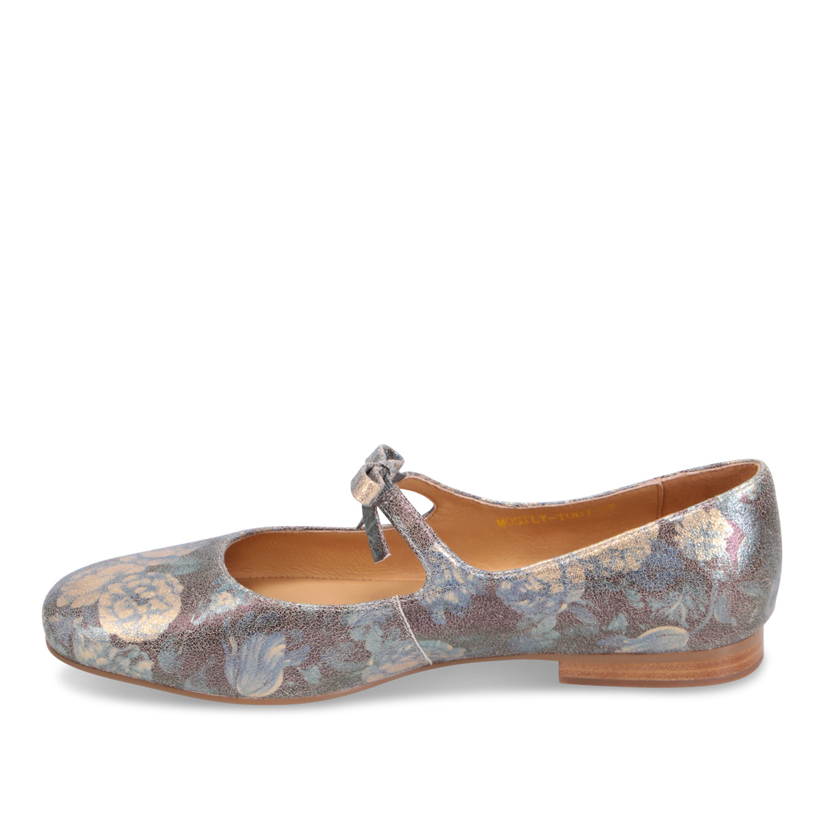 BLUE METAL FLORAL | Left