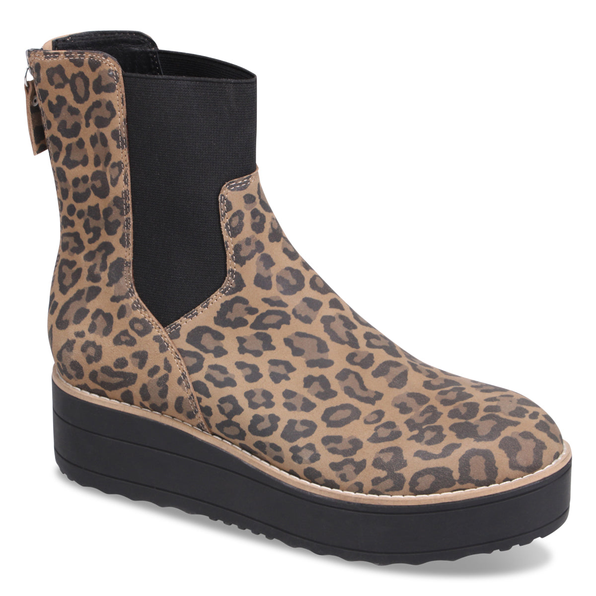 CAMEL LEOPARD SUEDE
