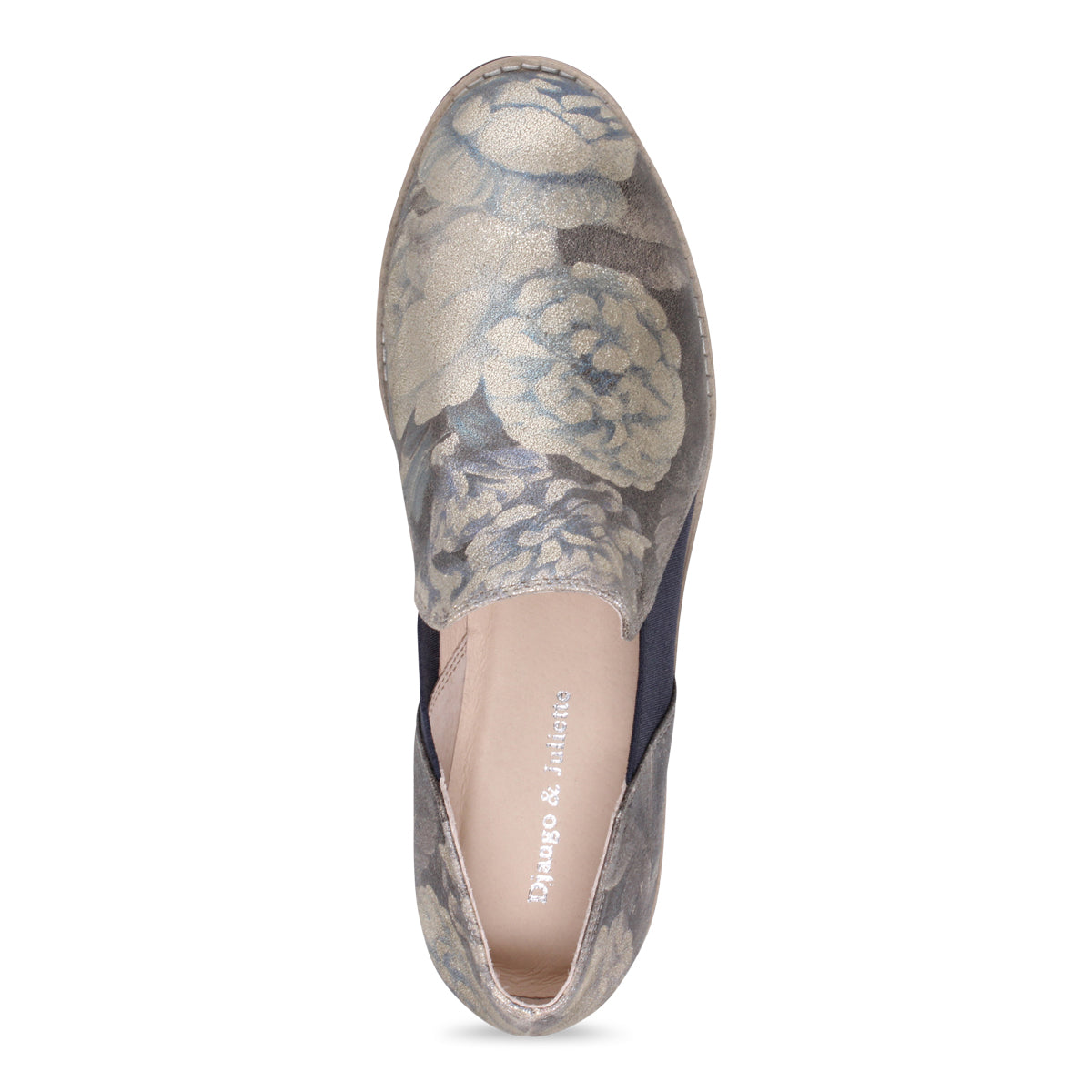 BLUE METAL FLORAL | Top