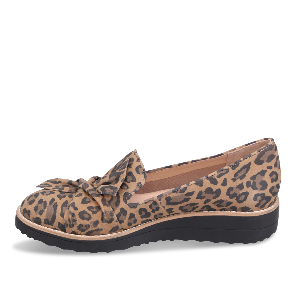 CAMEL LEOPARD SUEDE | Left