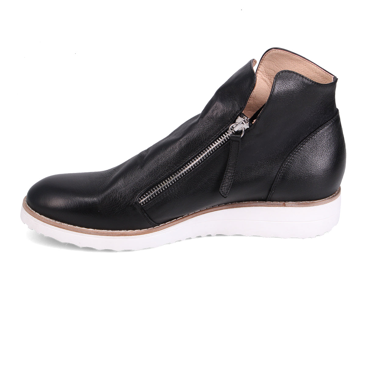 BLACK/WHITE LEATHER | Left