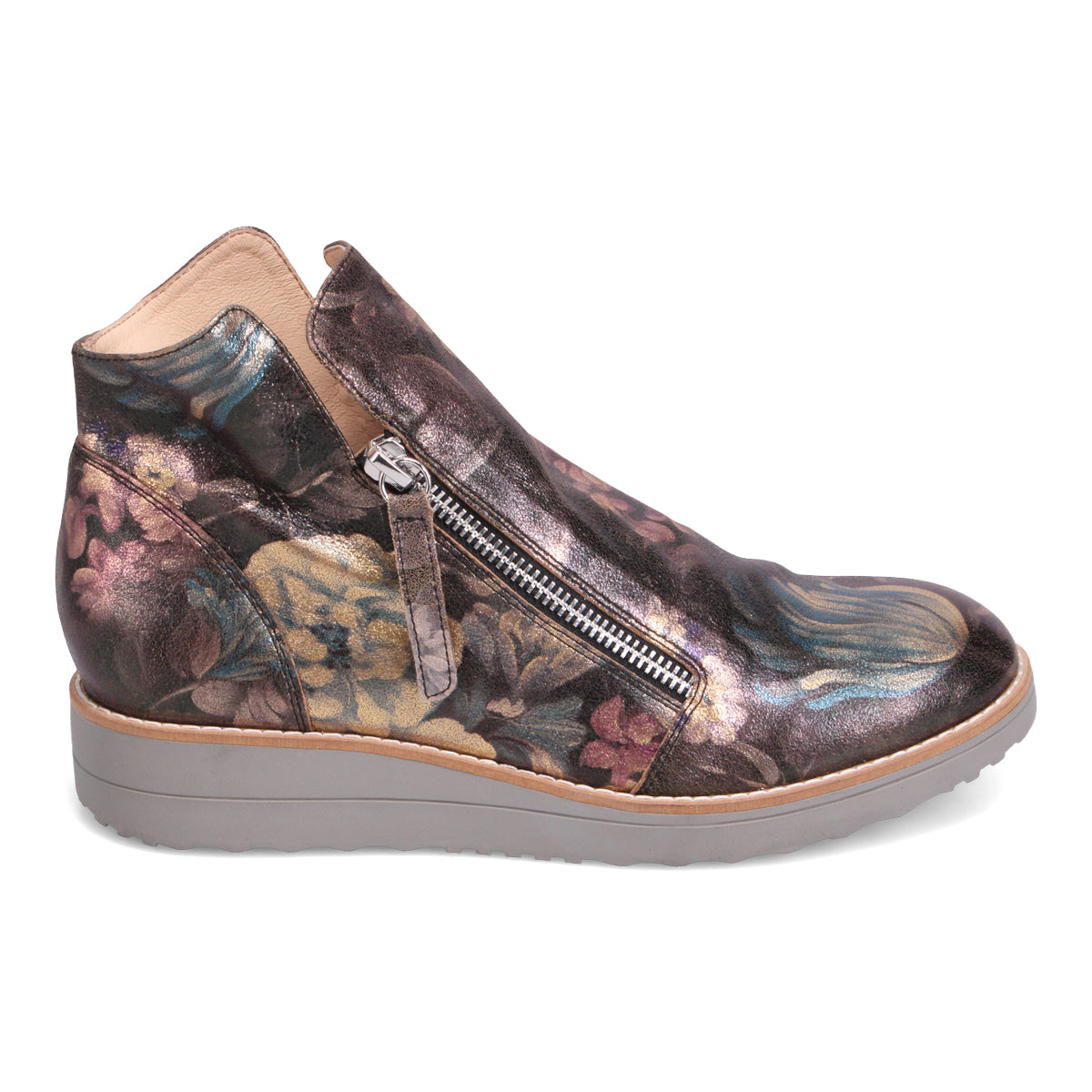 BLUE FLORAL LEATHER | Right