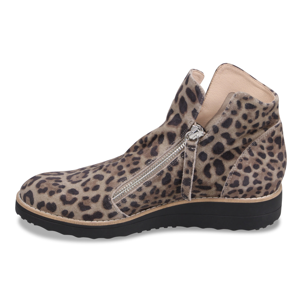 TAUPE LEOPARD SUEDE | Left