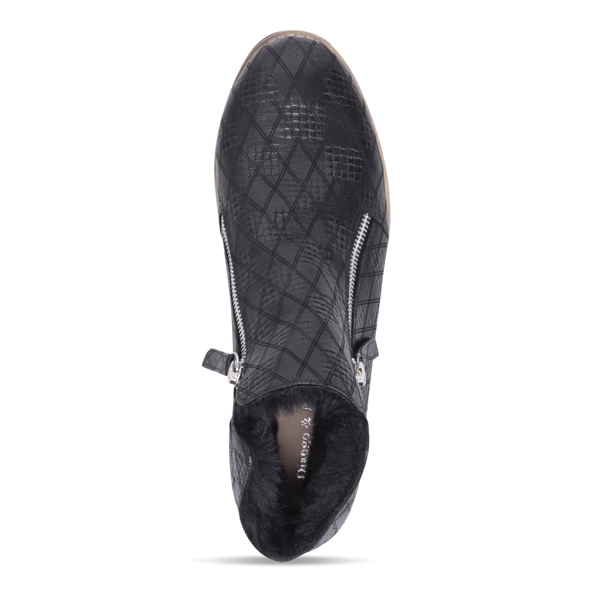 BLACK CHECK EMBOSSED | Top