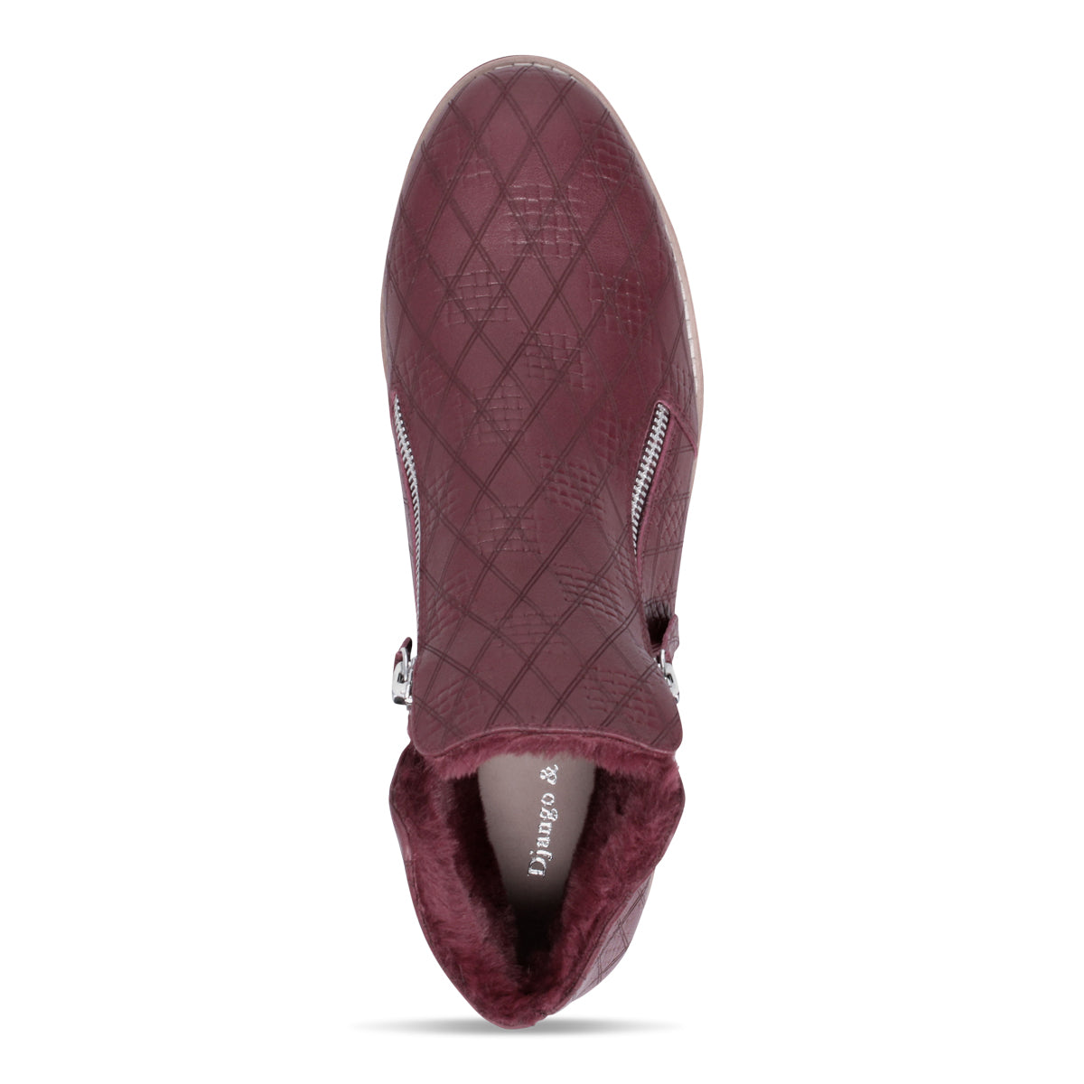 BURGUNDY CHECK EMBOSSED | Top