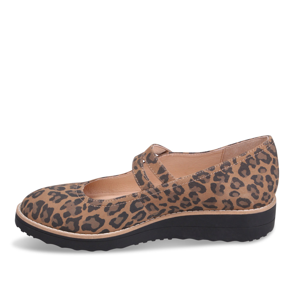 CAMEL LEOPARD SUEDE | Left