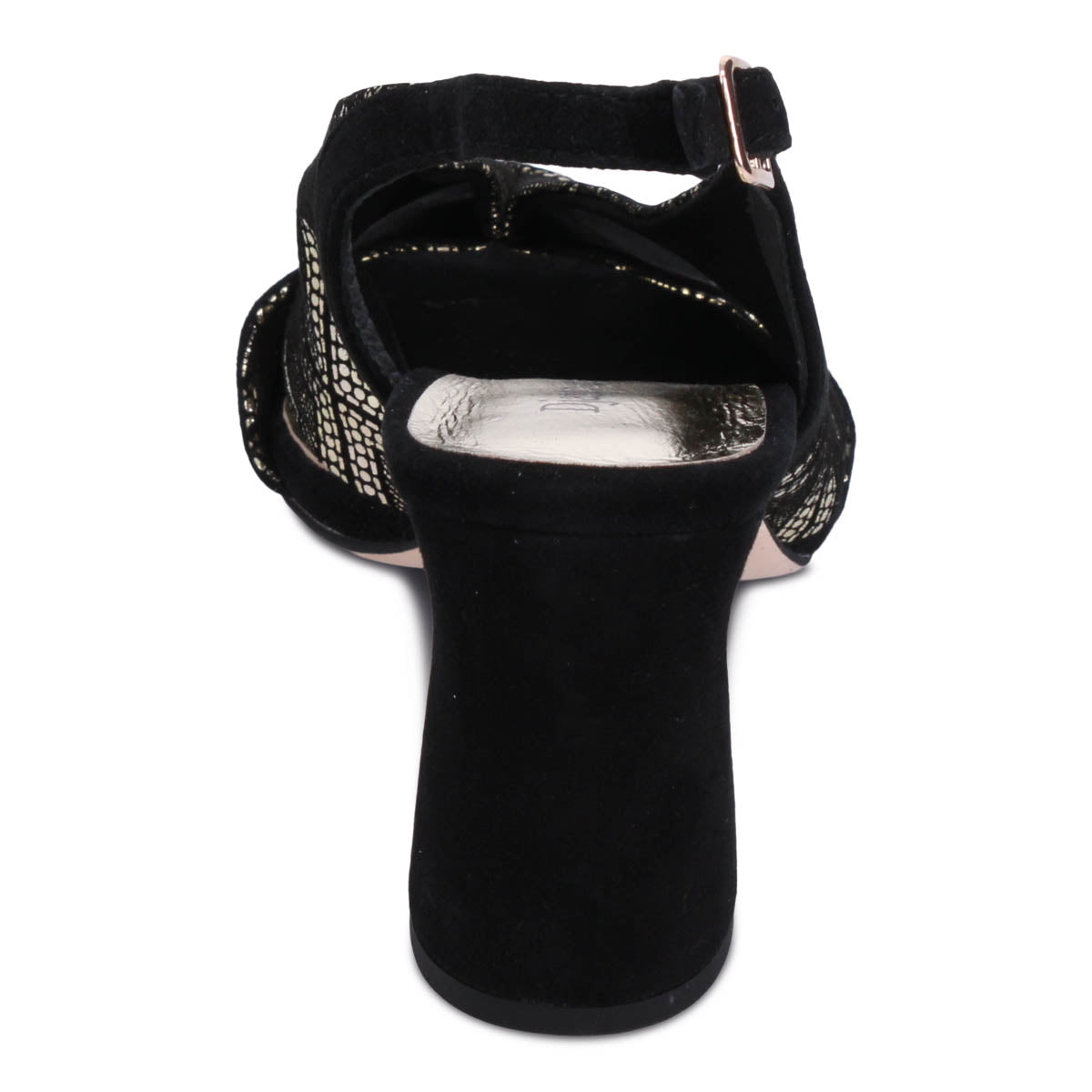 BLACK/GOLD SUEDE | Rear