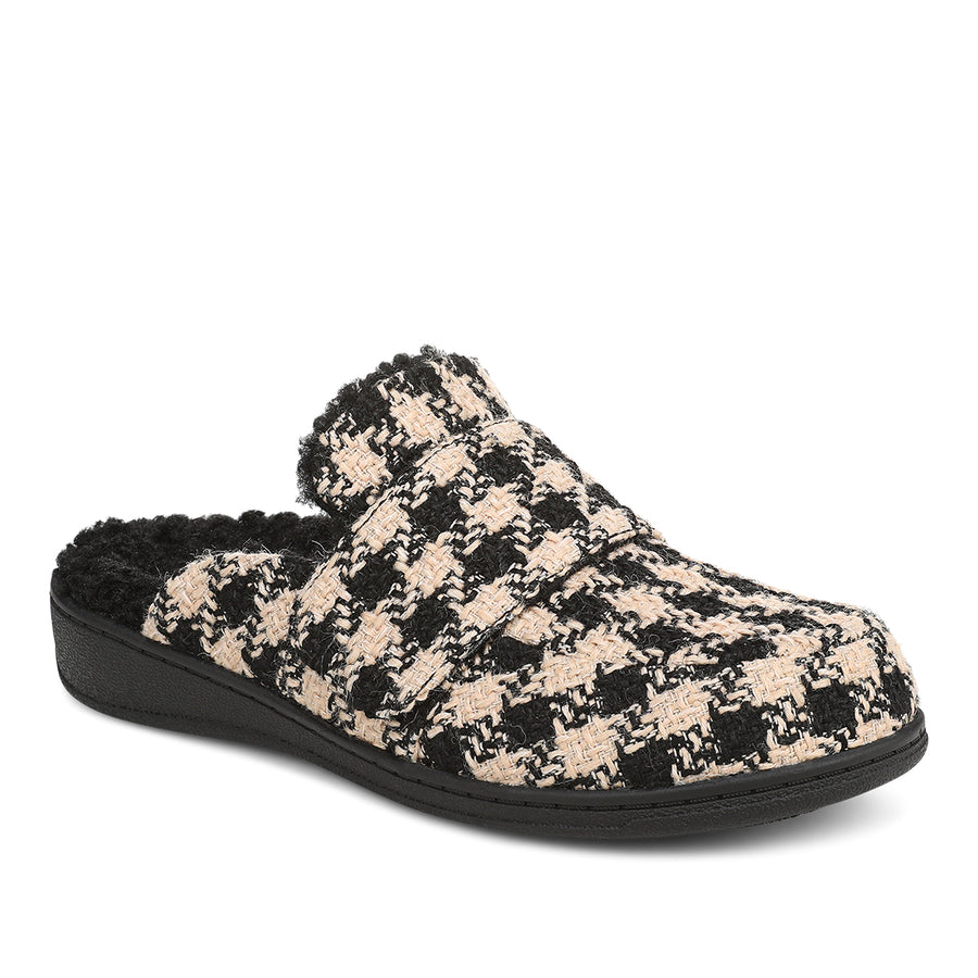 BLACK CREAM HOUNDSTOOTH