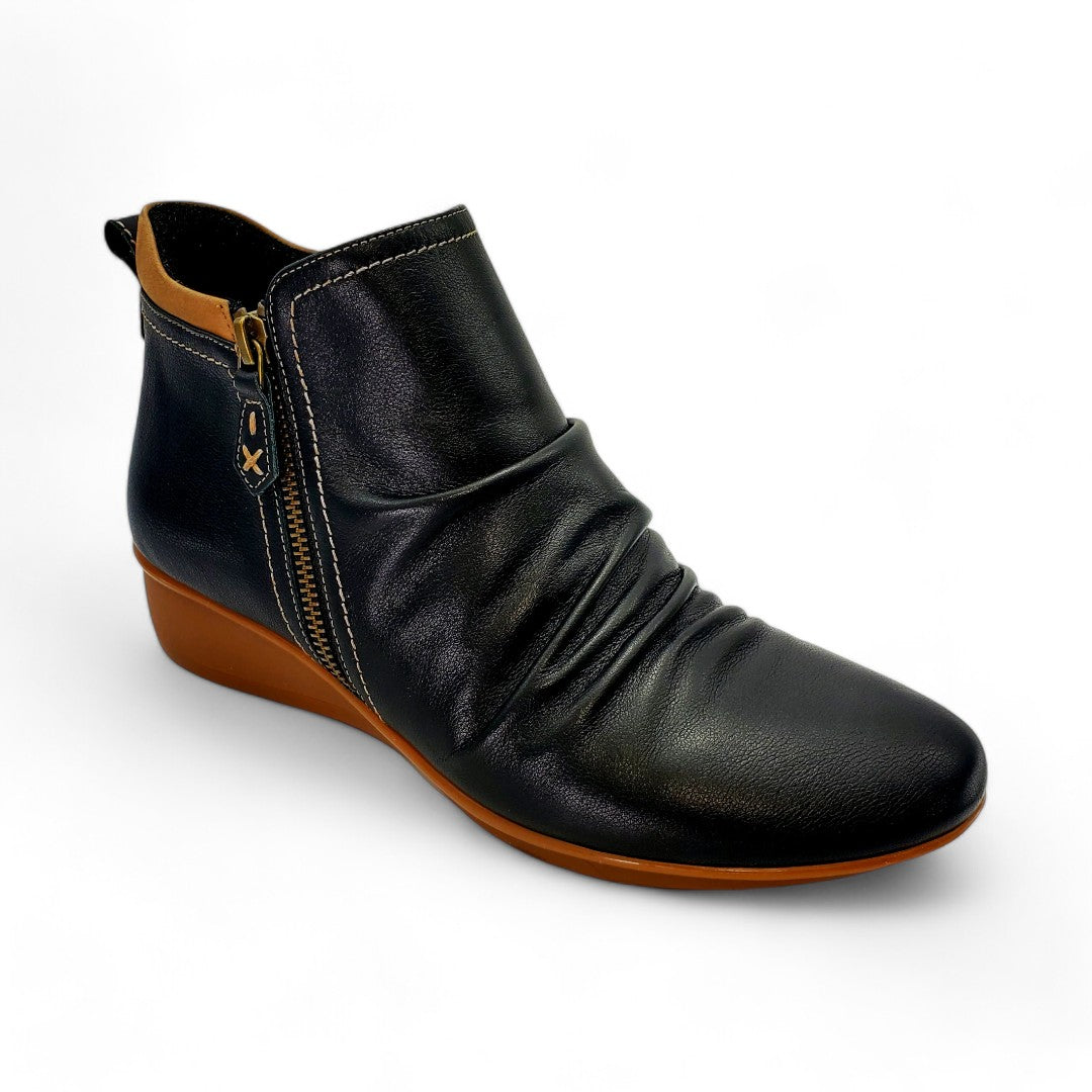 BLACK/TOFFEE NUBUCK