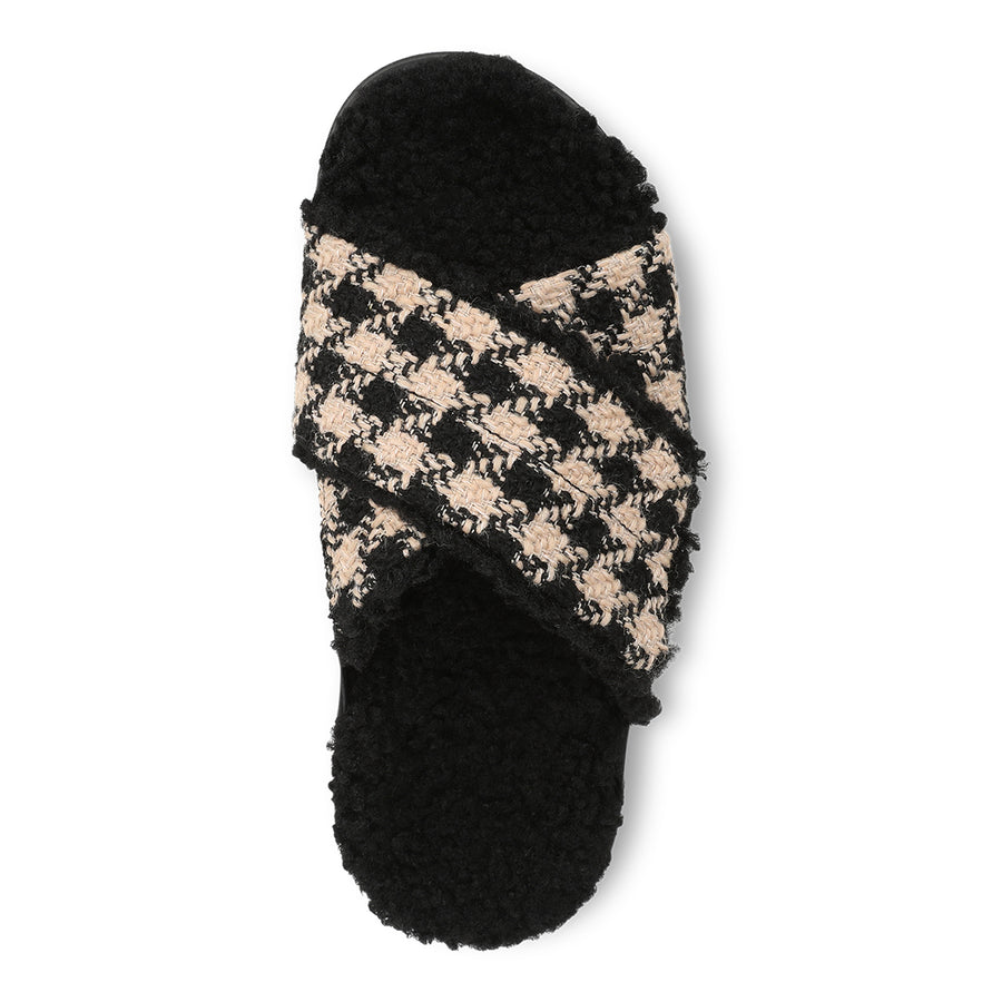 BLACK CREAM HOUNDSTOOTH | Top