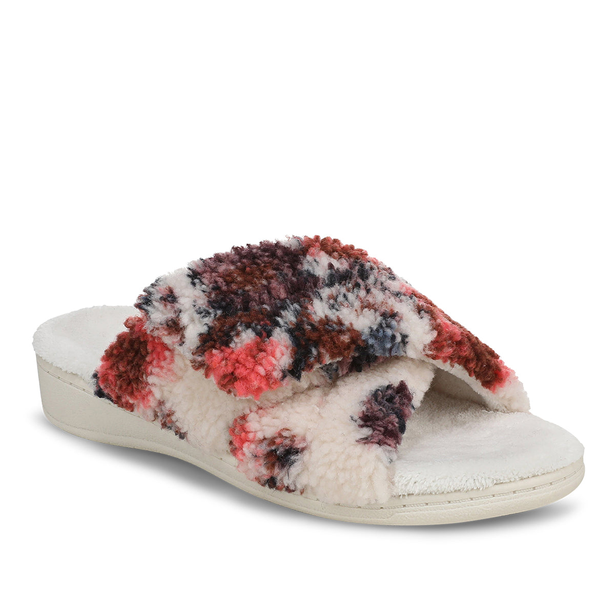 IVORY FLORAL FUR