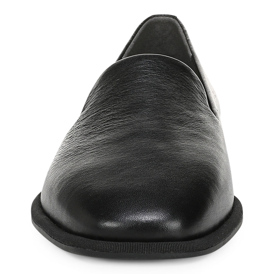 BLACK TUMBLED LEATHER | Front