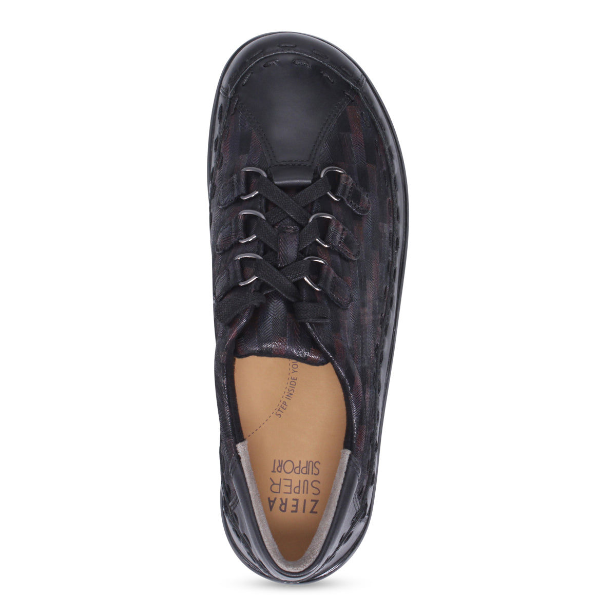 BLACK PLUM TETRIS LEATHER | Top