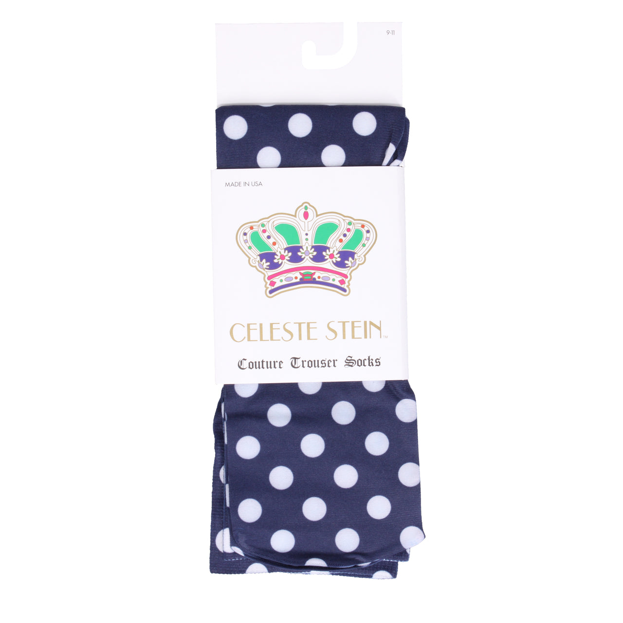 NAVY REVERSE DOTS