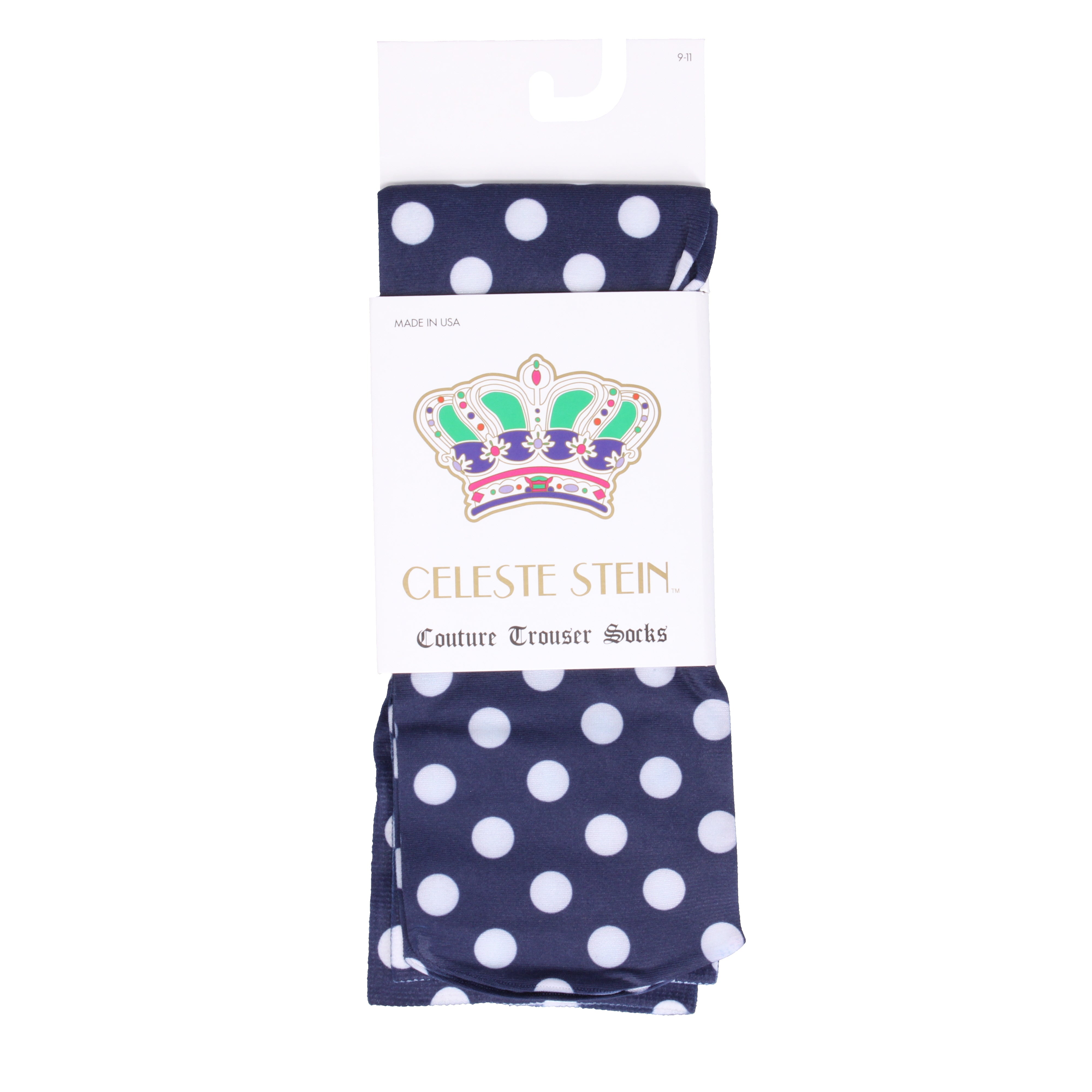 NAVY REVERSE DOTS
