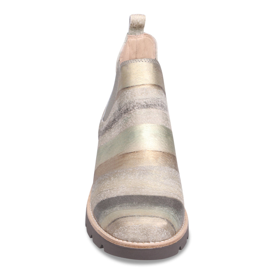 KHAKI BRONZE METALLIC PONY | Front