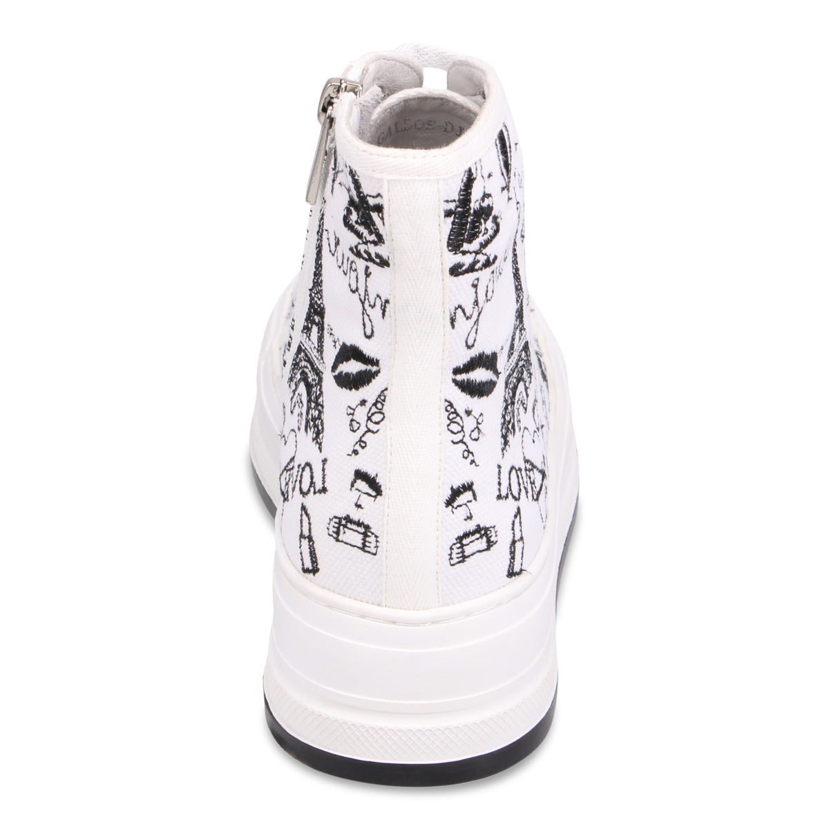 WHITE BLACK PRINT | Rear