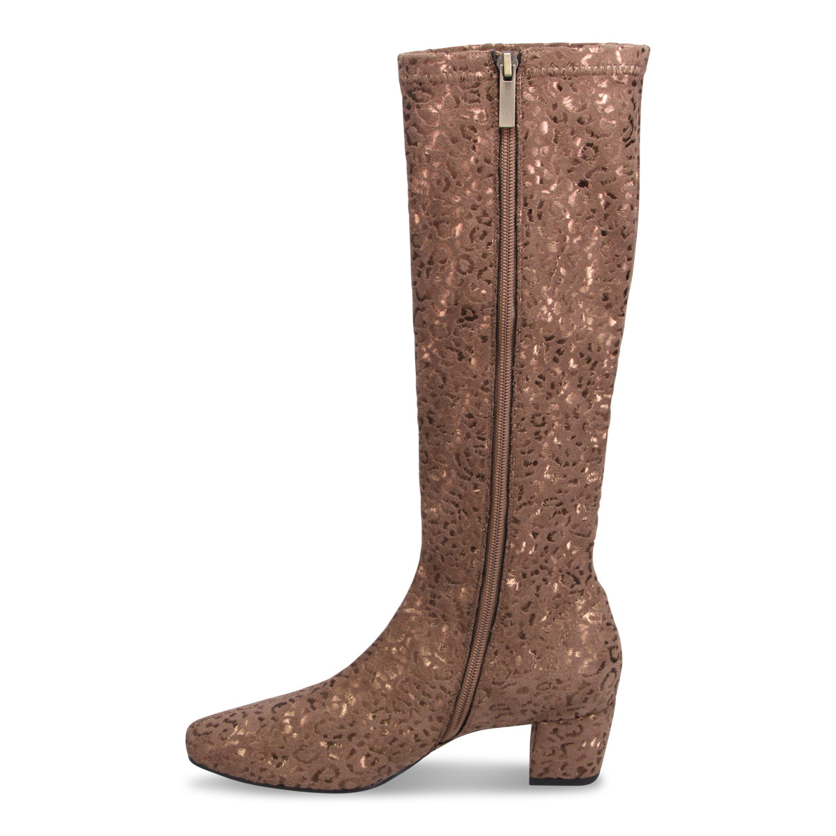TAUPE BRONZE LEOPARD | Left