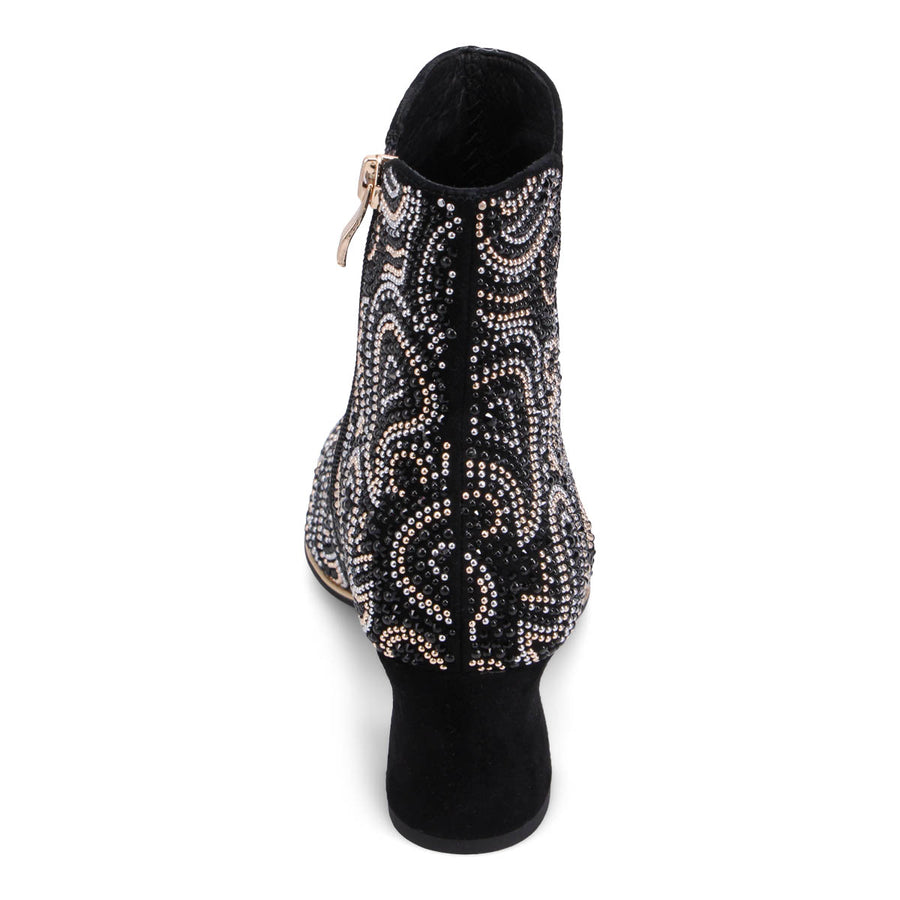 NEW BLACK PAISLEY SUEDE | Rear