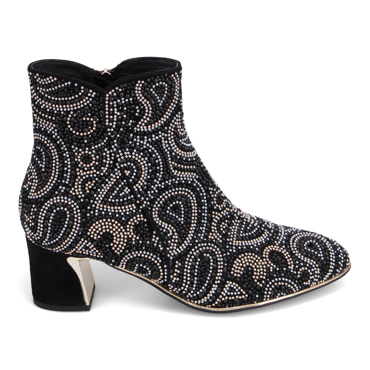NEW BLACK PAISLEY SUEDE | Right