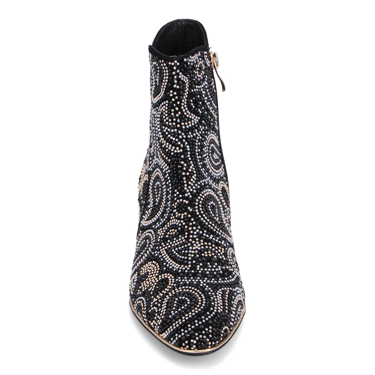 NEW BLACK PAISLEY SUEDE | Front