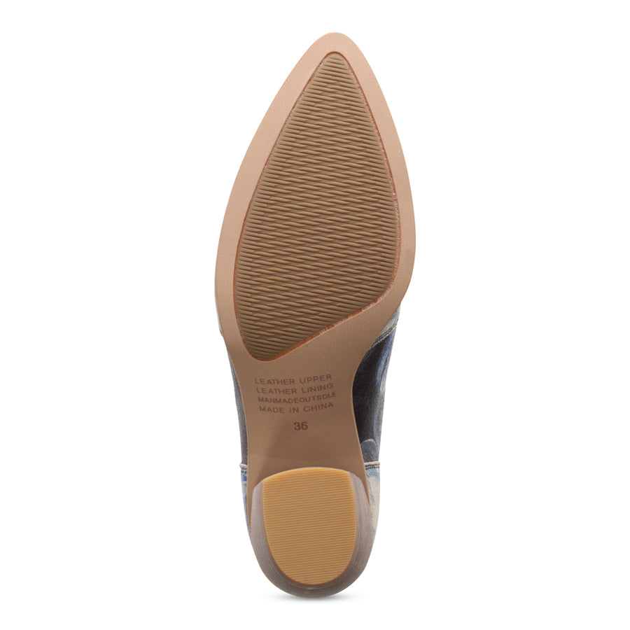 BLUE METAL FLORAL | Bottom