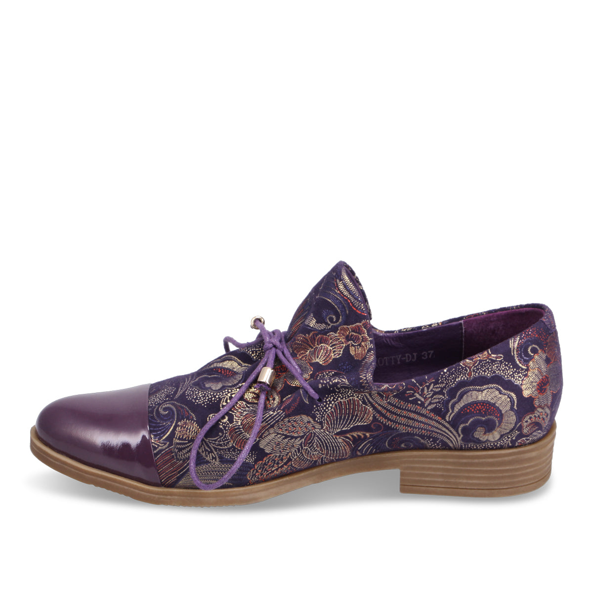 PURPLE REGAL PRINT | Left