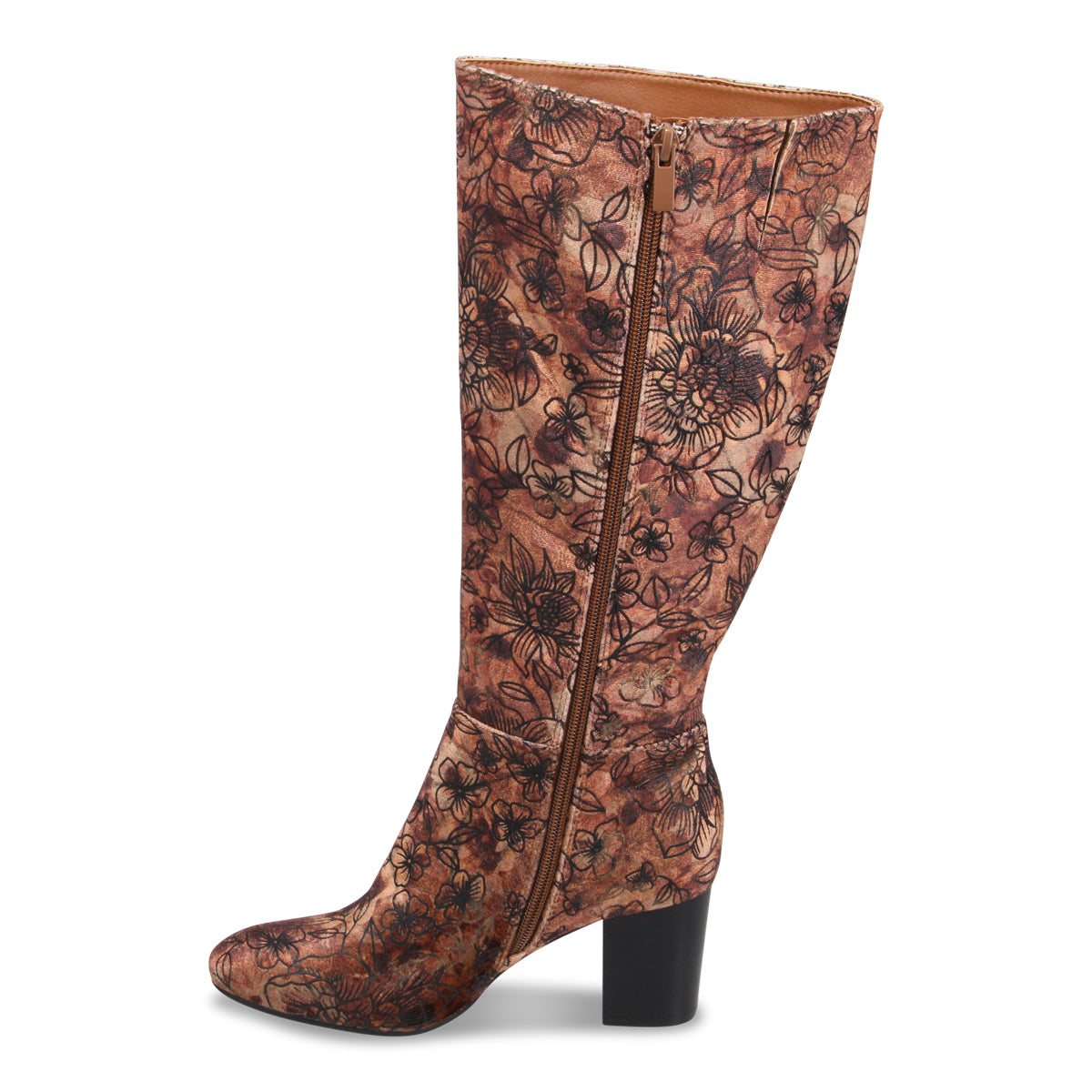 TAN FLORAL | Left