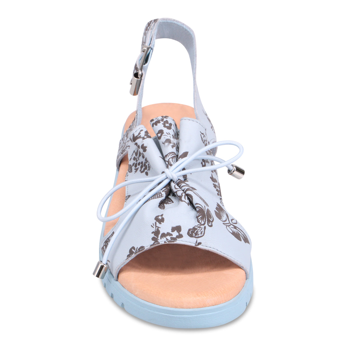 PALE BLUE CHOC FLORAL | Front