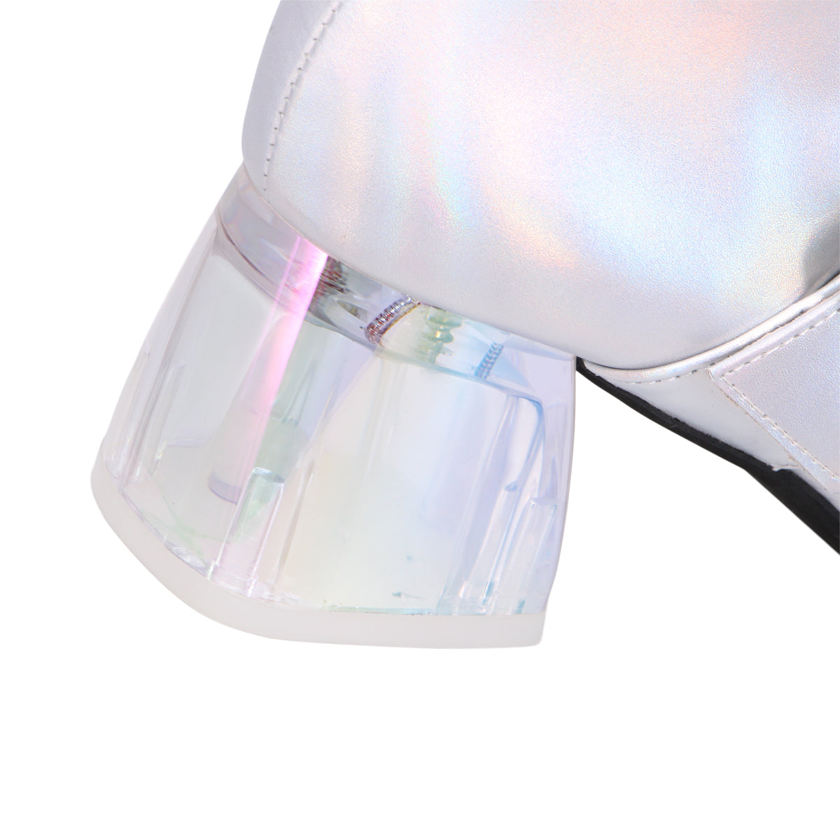 SILVER RAINBOW LEATHER | Detail
