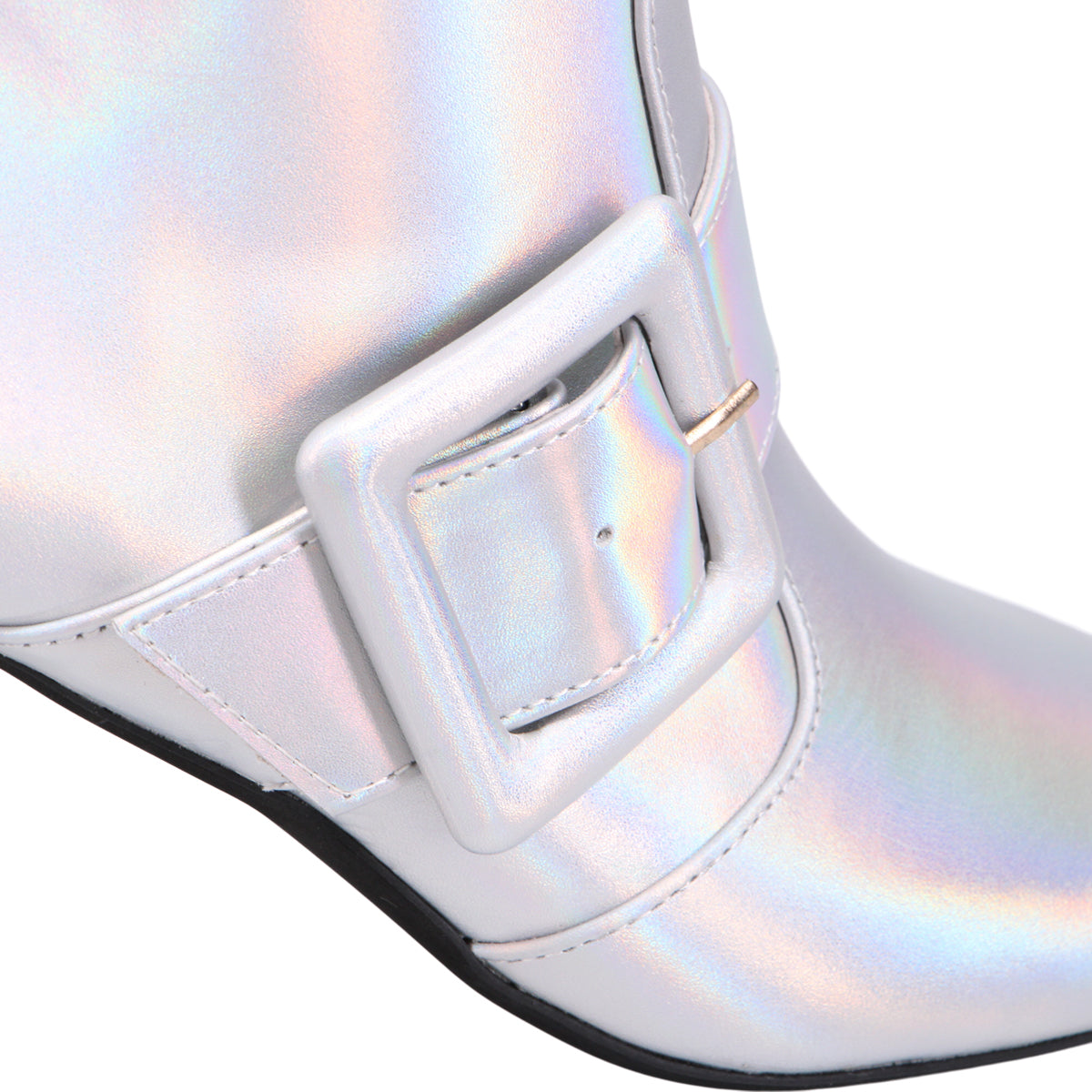 SILVER RAINBOW LEATHER | Detail