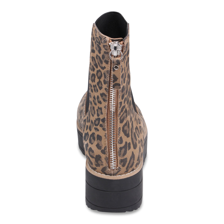 CAMEL LEOPARD SUEDE | Rear