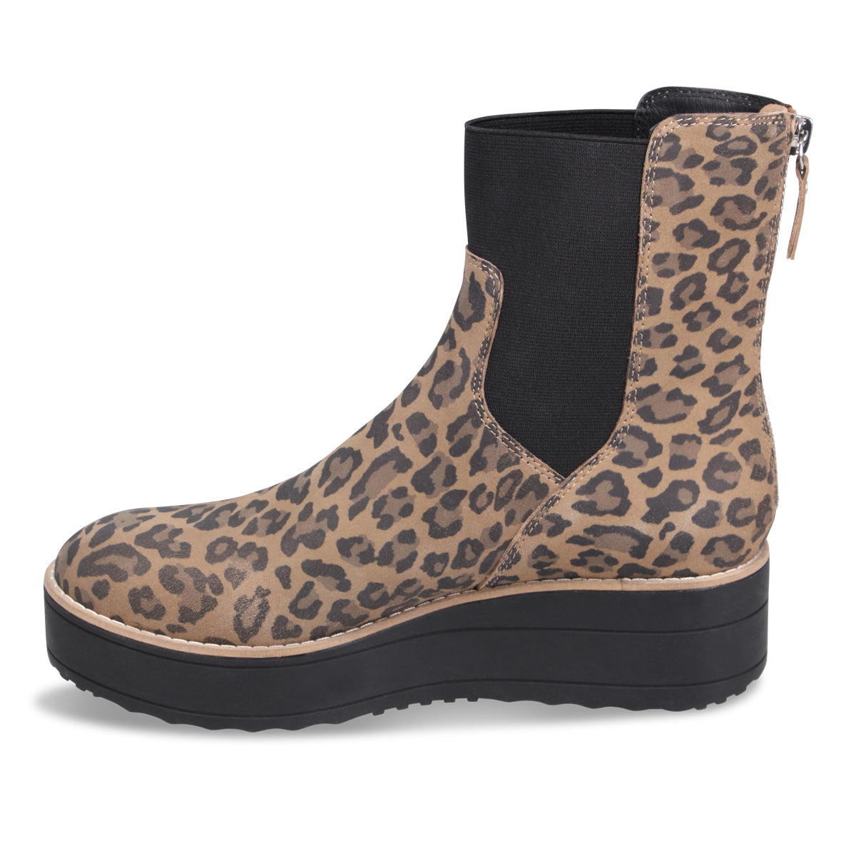 CAMEL LEOPARD SUEDE | Left