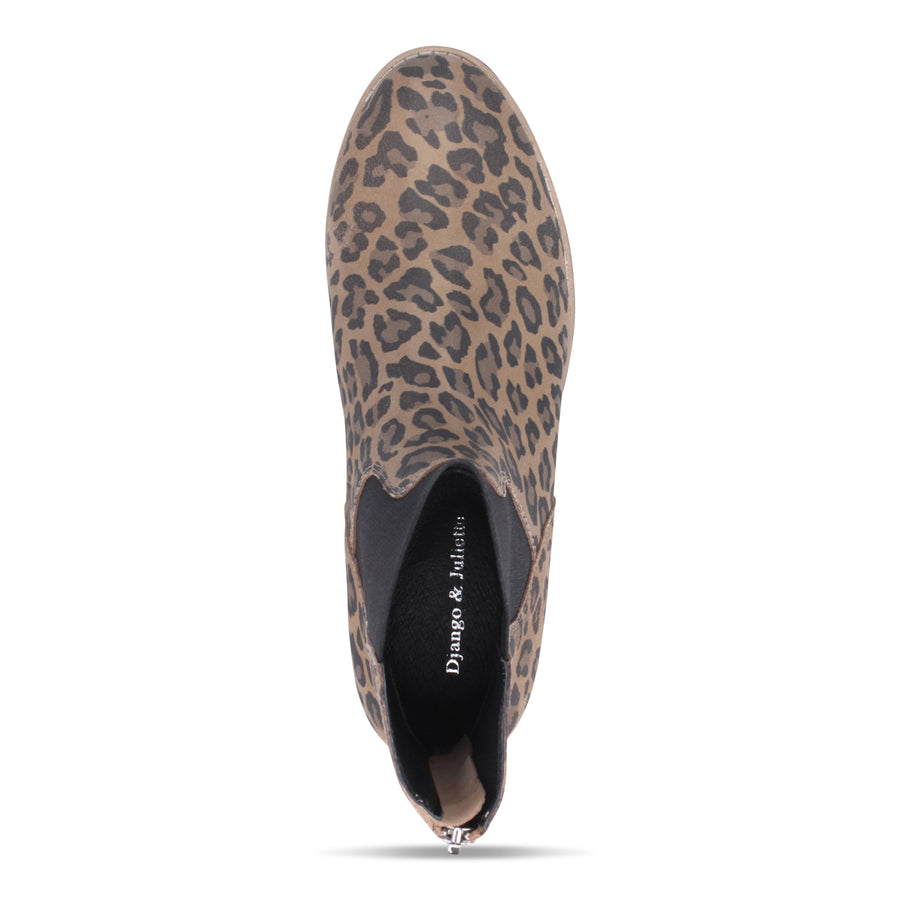 CAMEL LEOPARD SUEDE | Top