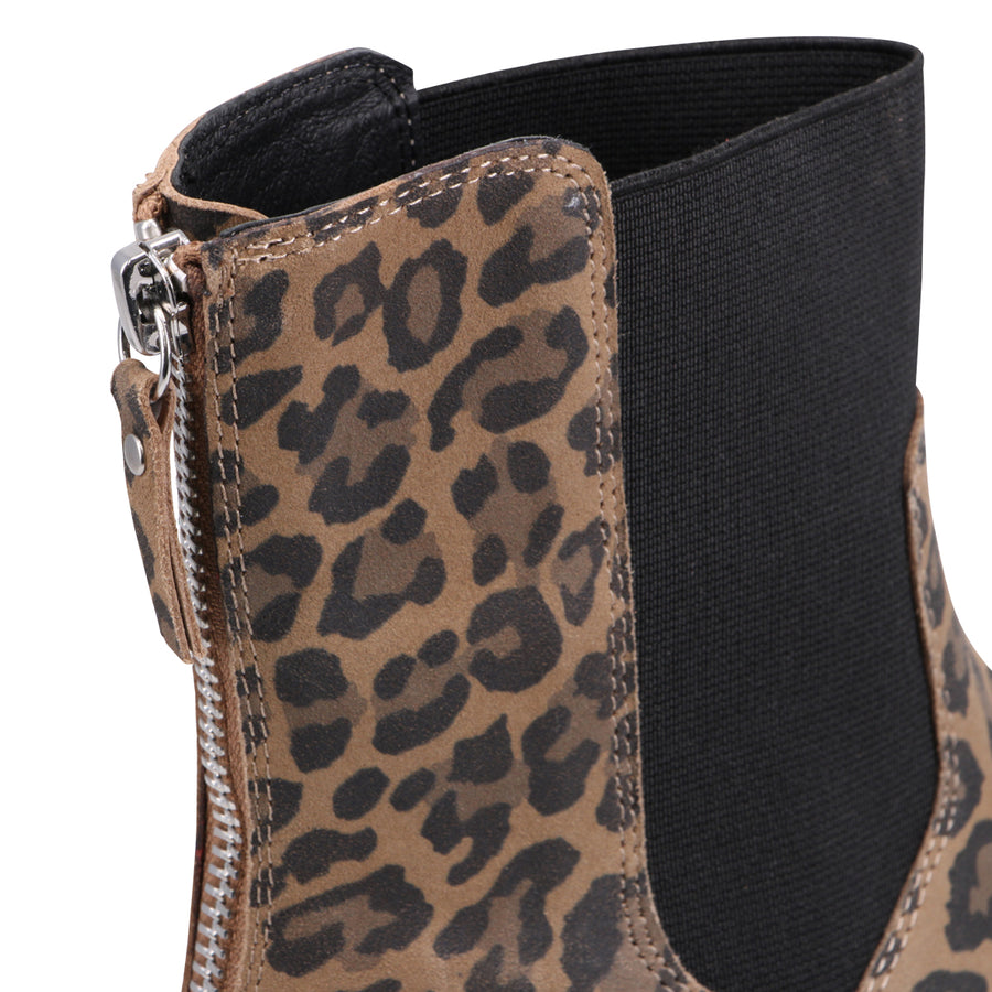 CAMEL LEOPARD SUEDE | Detail