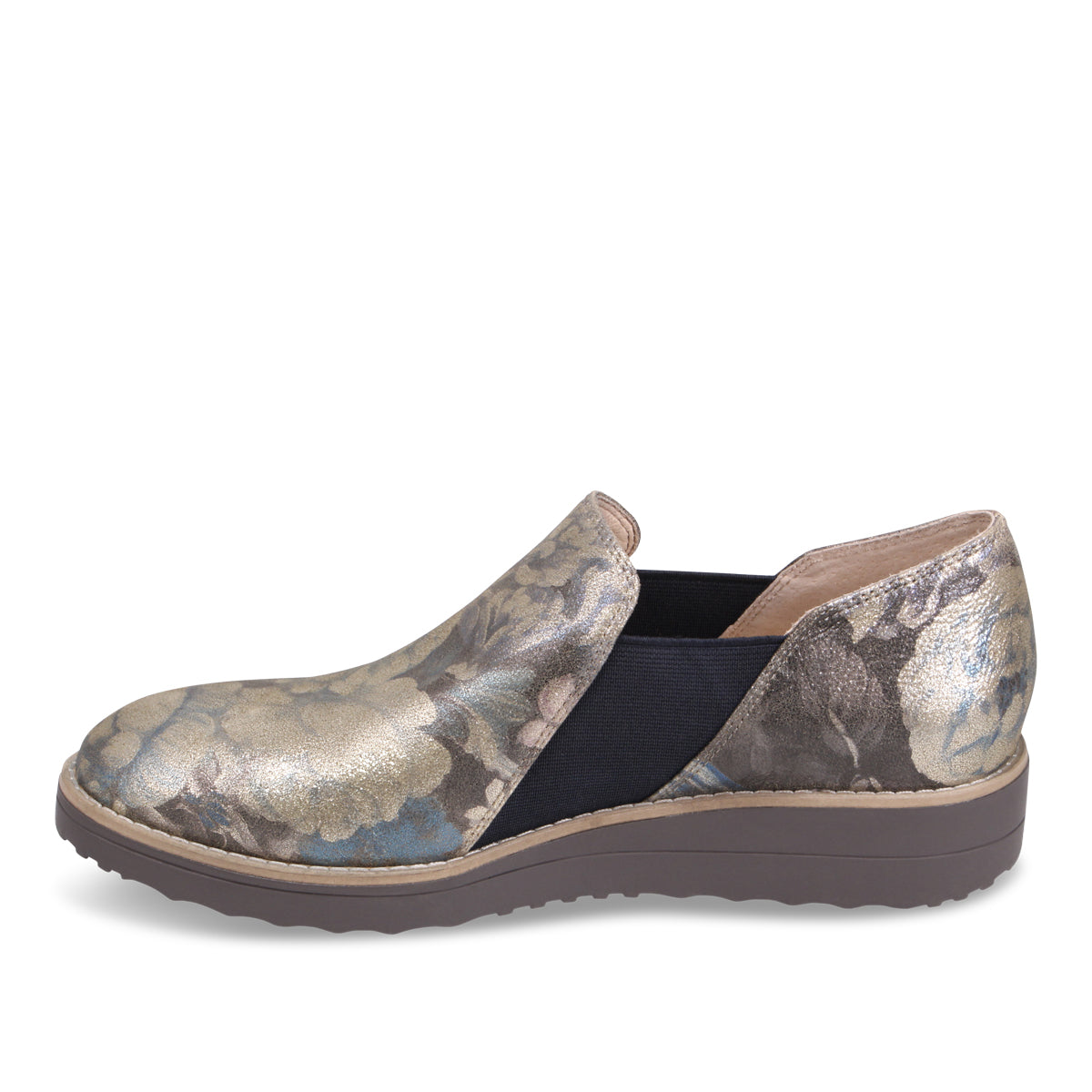 BLUE METAL FLORAL | Left