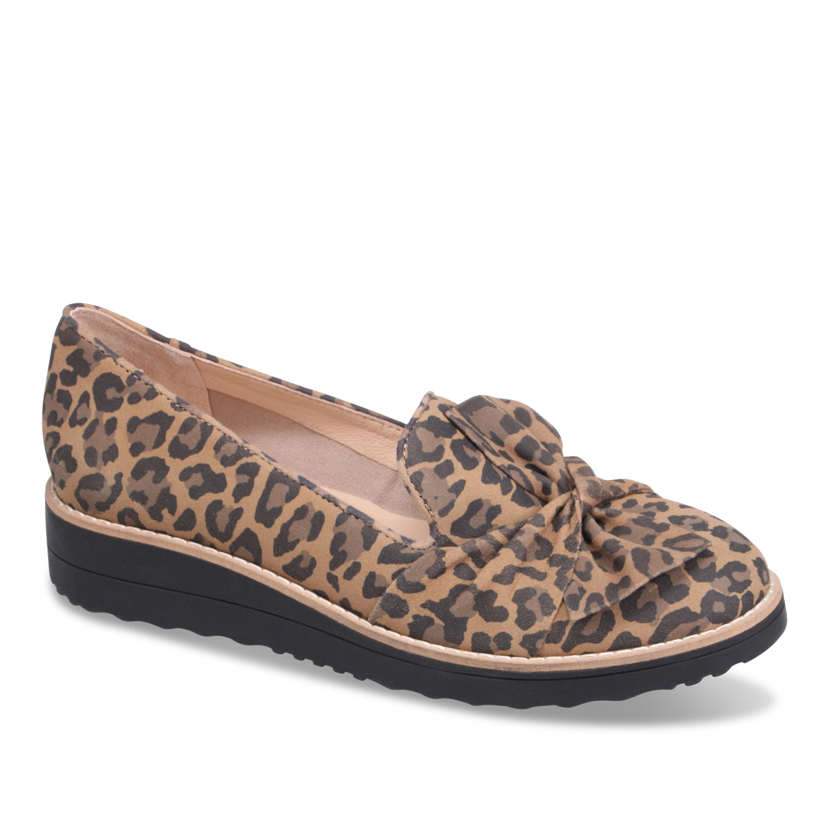 CAMEL LEOPARD SUEDE